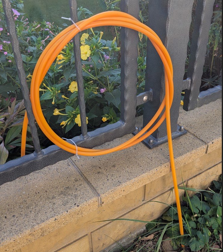 Speedpipe am Haus für Fiber to the Home